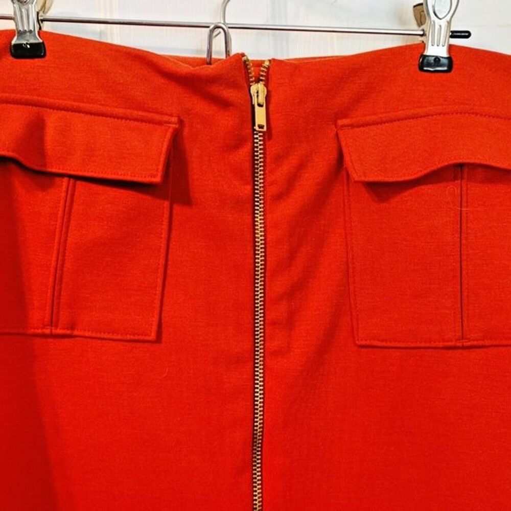 Banana Republic Orange Skirt Size 8-Bright! - Picture 3 of 5